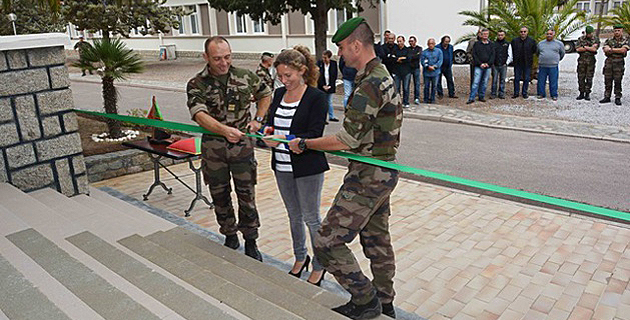 Les premiers hébergements rénovés des légionnaires du 2e REP de Calvi  livrés et inaugurés au camp Raffalli