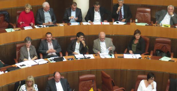 Les groupes nationalistes à l'Assemblée de Corse.