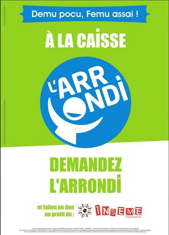  Géant Casino de Corse : Journée de mobilisation en faveur de "l'Arrondi" au profit d'Inseme