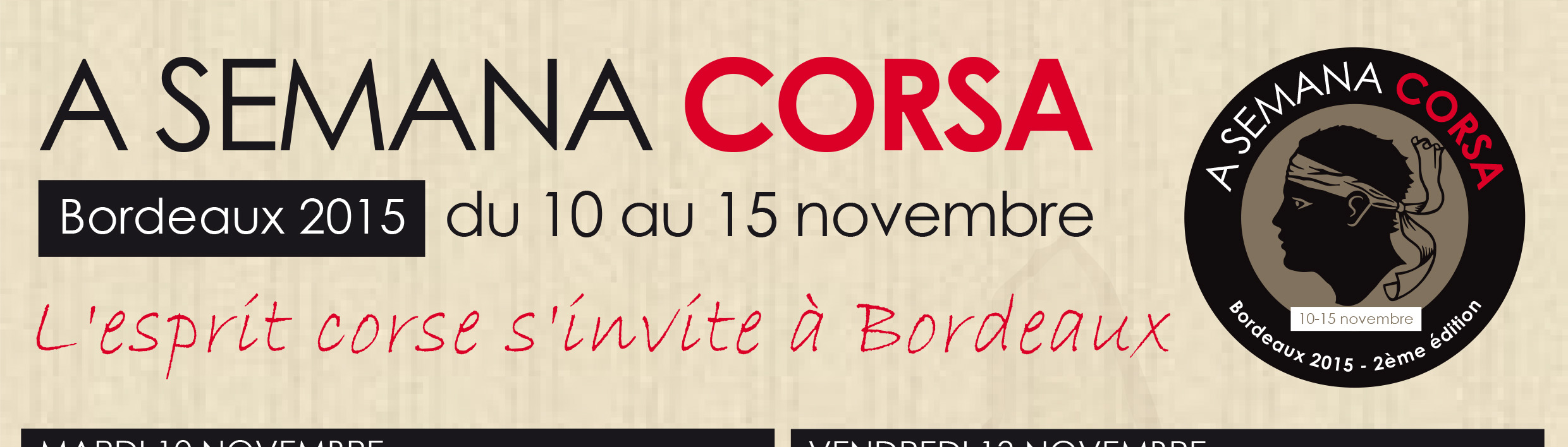 L'esprit corse s'invite à Bordeaux du 10 au 15 novembre 