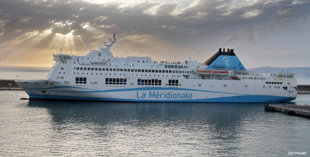 Un ferry de la Meridionale privé de passagers
