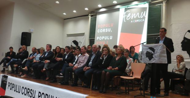 Les 51 candidats de la liste Femu a Corsica.