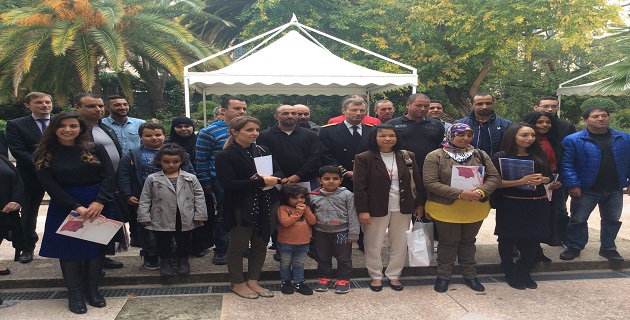 Cérémonie d’accueil dans la citoyenneté française à Ajaccio