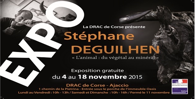 Stéphane Deguilhen expose ses sculptures à la Drac de Corse à Ajaccio