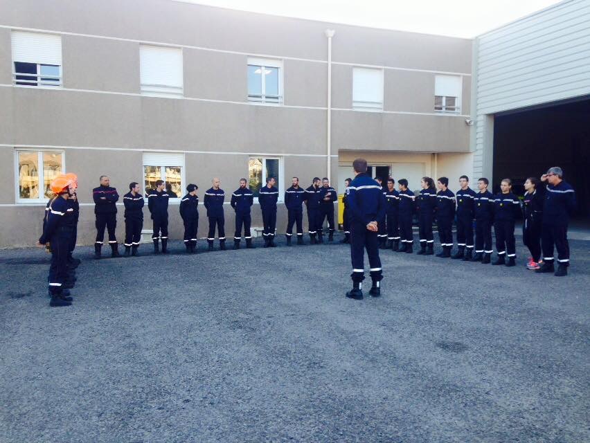 Hommage aux victimes de Paris au Centre de Secours de Calvi