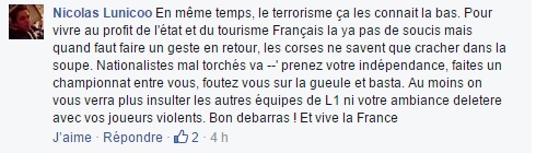 Marseillaise à Furiani : Déferlement de haine sur internet envers "les Corses"