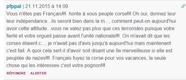 Marseillaise à Furiani : Déferlement de haine sur internet envers "les Corses"