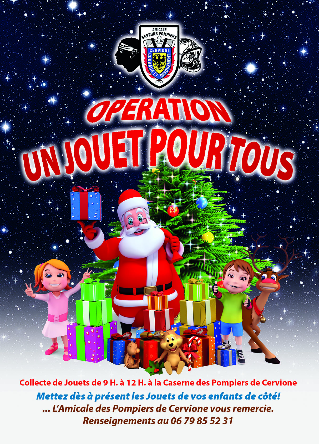 Les sapeurs-pompiers de Cervioni ont lancé l’opération «  Un jouet pour tous » !