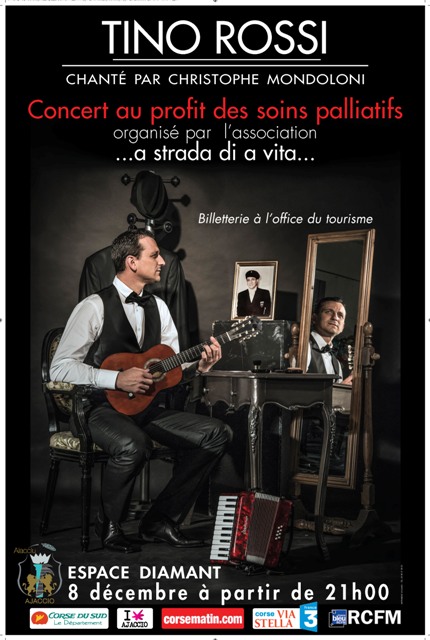 Christophe Mondoloni chante Tino Rossi au profit des soins palliatifs à Ajaccio