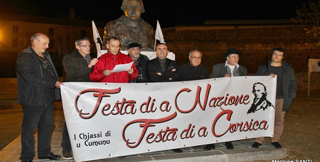 Le cercle de réflexion “I chjassi di u cumunu” a célébré à Ajaccio  A Festa di a Nazione 