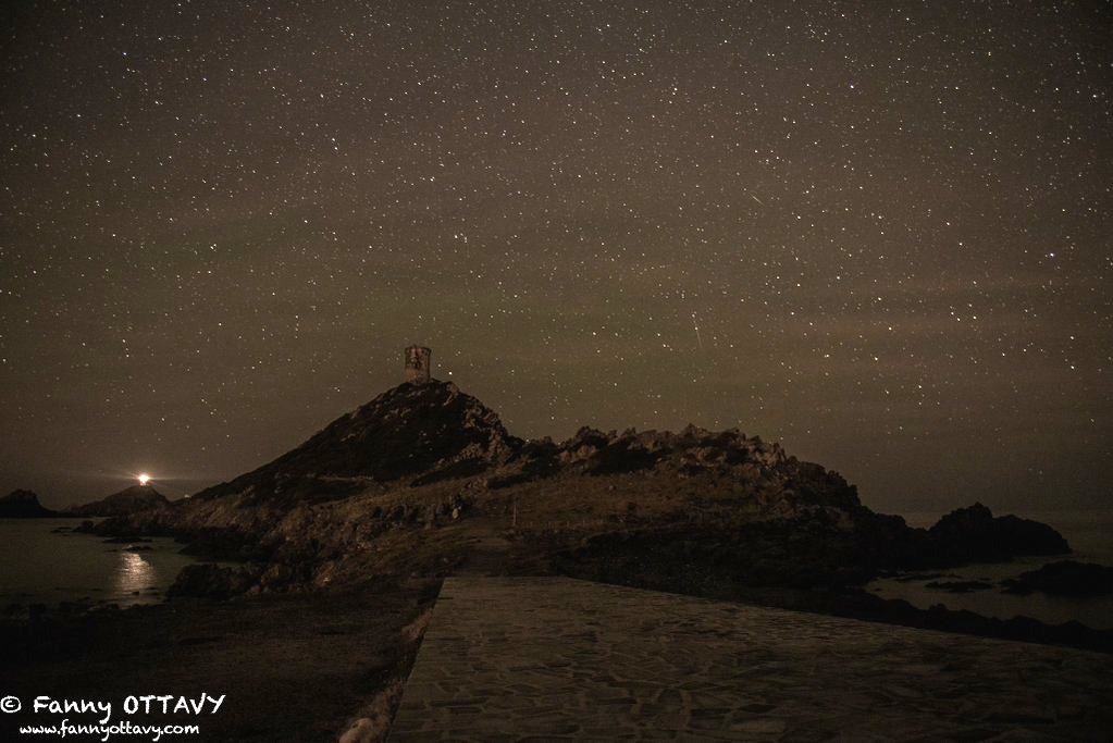 Ajaccio :  Essaim d'étoiles filantes au-dessus des Sanguinaires !