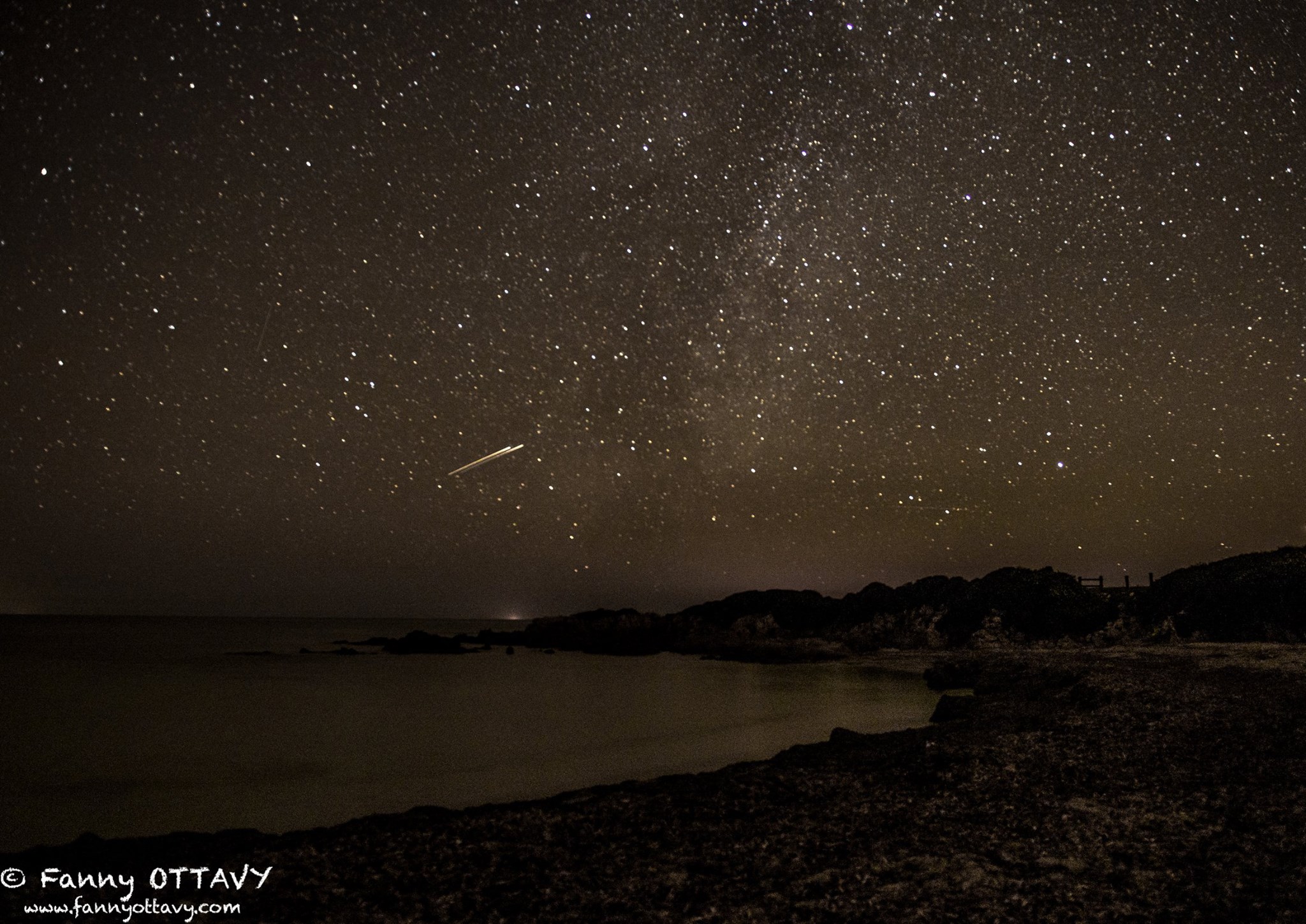 Ajaccio :  Essaim d'étoiles filantes au-dessus des Sanguinaires !