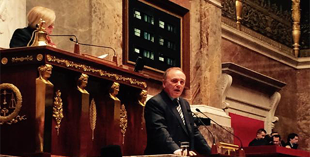 Sauveur Gandolfi-Scheit à Moscou avec 16 autres parlementaires