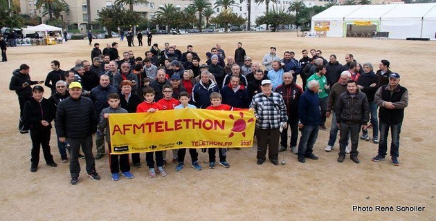 Téléthon 2015 :  1 680 euros reversés à  Ajaccio par les boulistes de Corse-du-Sud