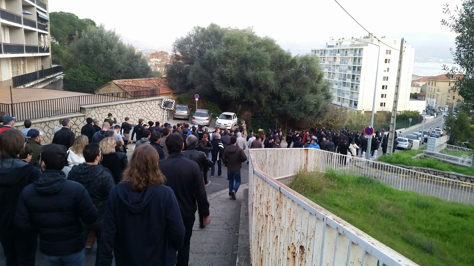 Ajaccio Nouveau Rassemblement Apres L Agression Aux Jardins De L