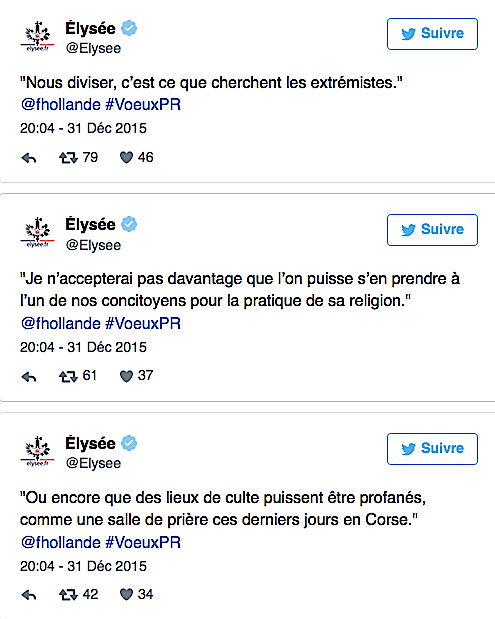 François Hollande et le lieu de prière d'Ajaccio : "Ces gestes-là ne resteront jamais impunis"