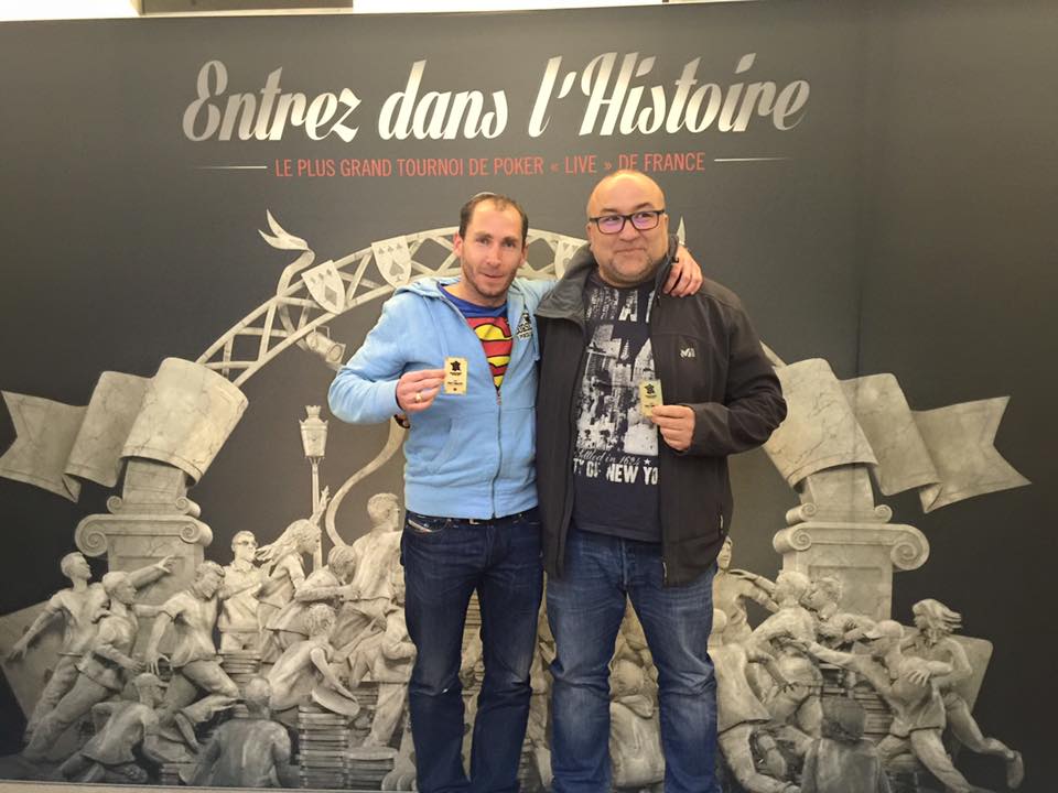 Les vainqueurs (Polo et Jean-Paul, membres du Corsica Poker Club) de la phase finale de ce dimanche, qualifiés pour le tournoi à Paris.