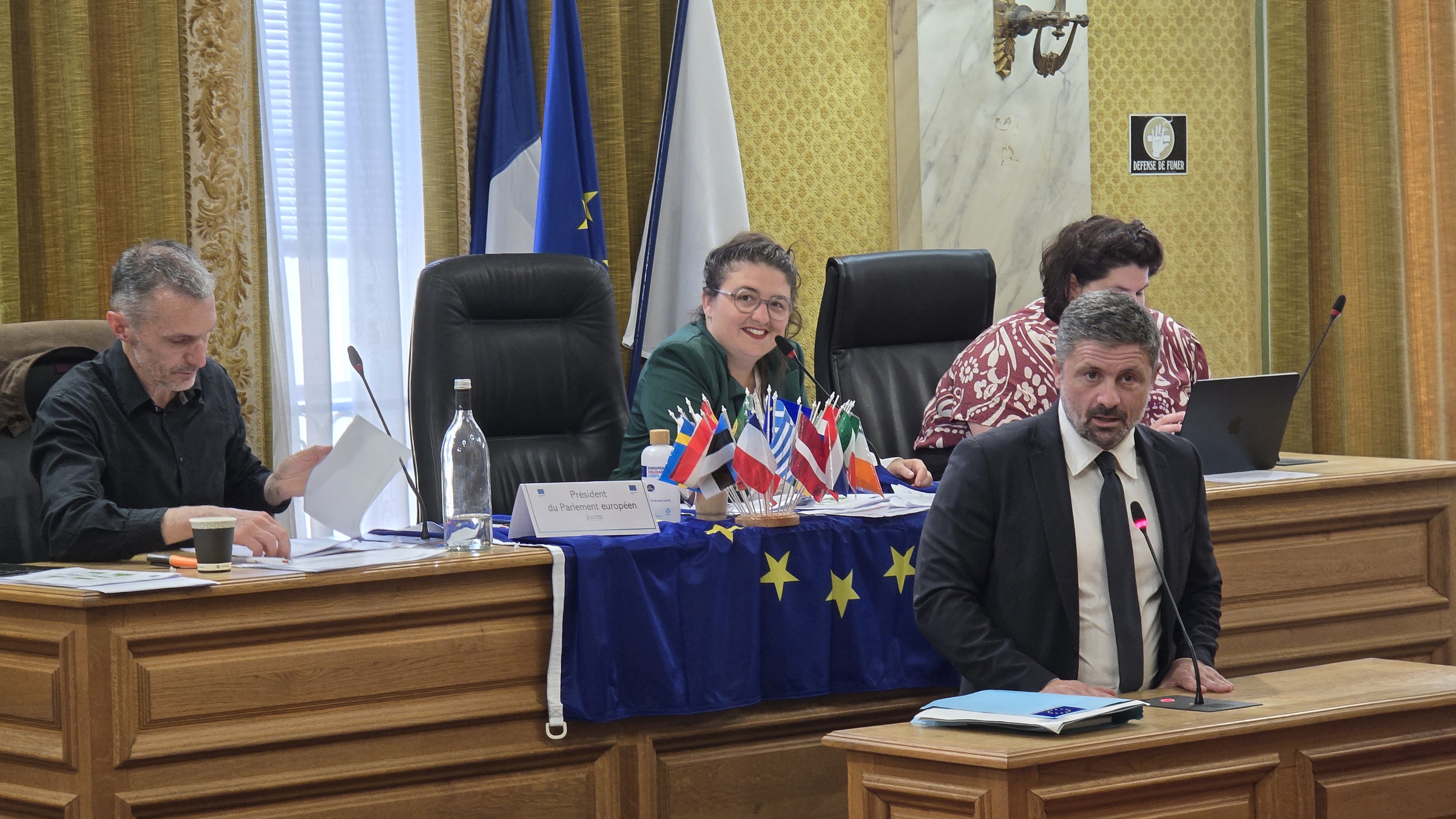 A Ajaccio, des lycéens corses, belges et néerlandais plongent dans les rouages du Parlement européen