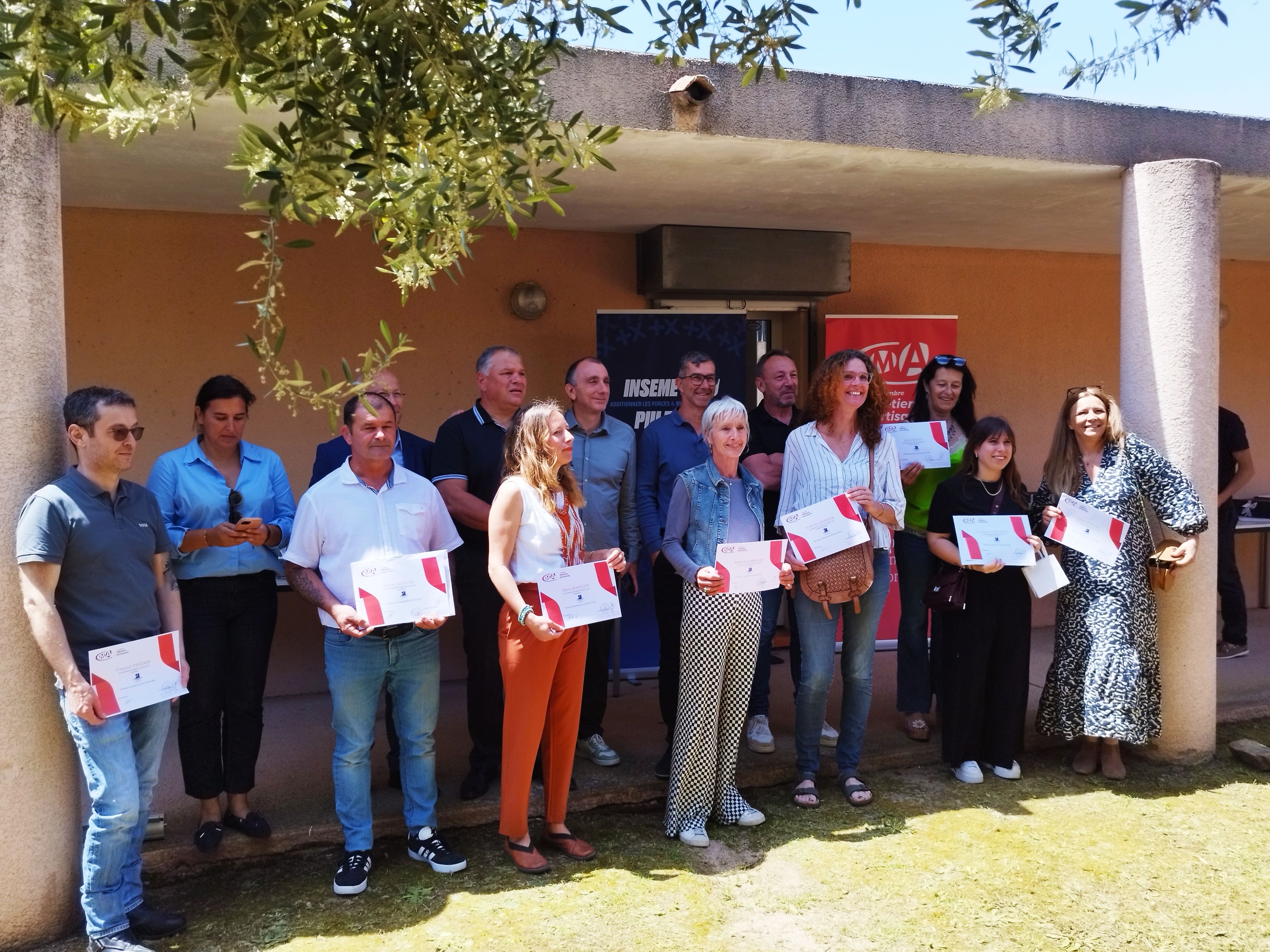 La cérémonie a eu lieu à Porto-Vecchio, dans les locaux de la Chambre des métiers et de l'artisanat.