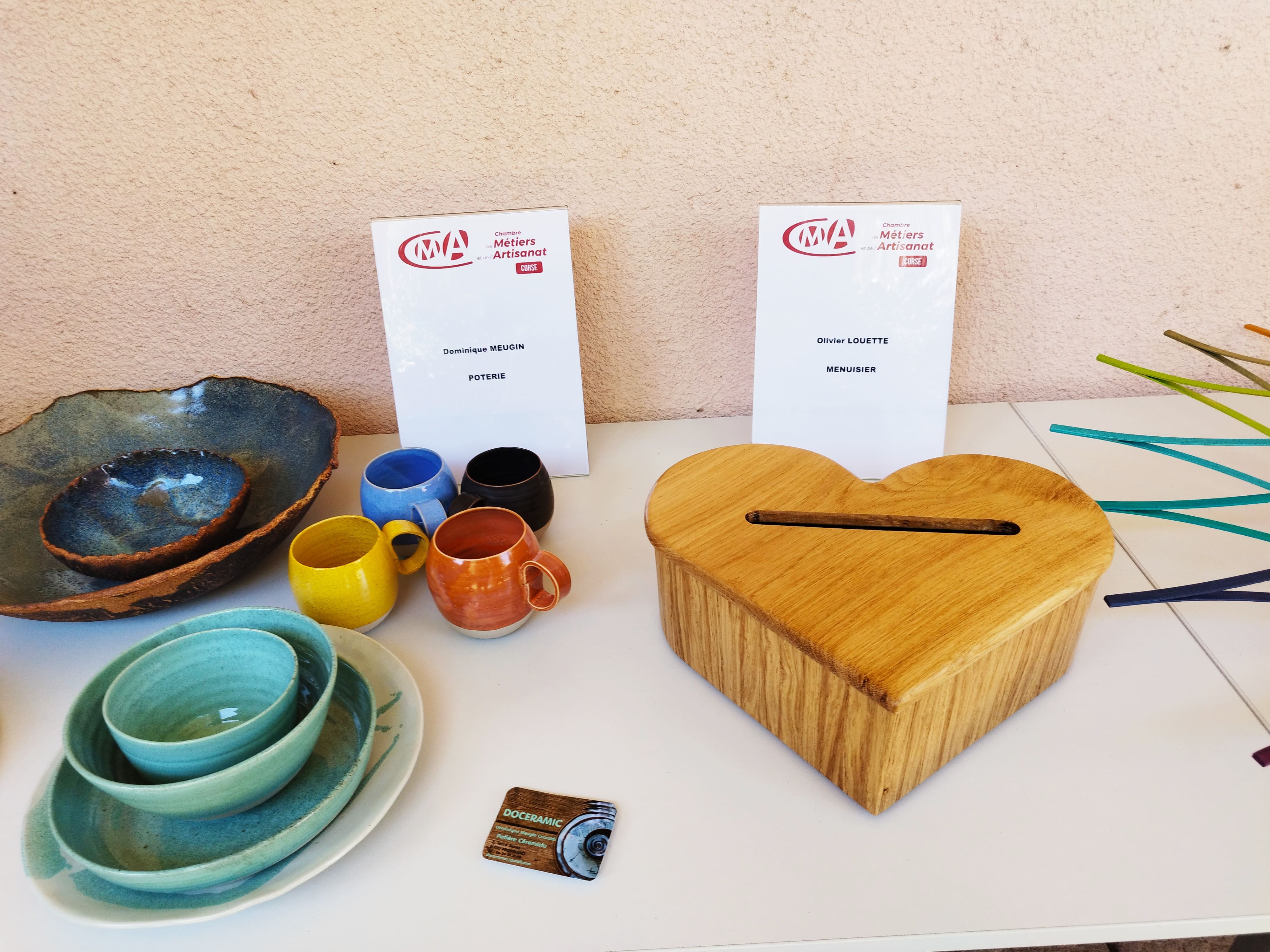 Les artisans récompensés ont apporté un aperçu de leur esprit créatif.