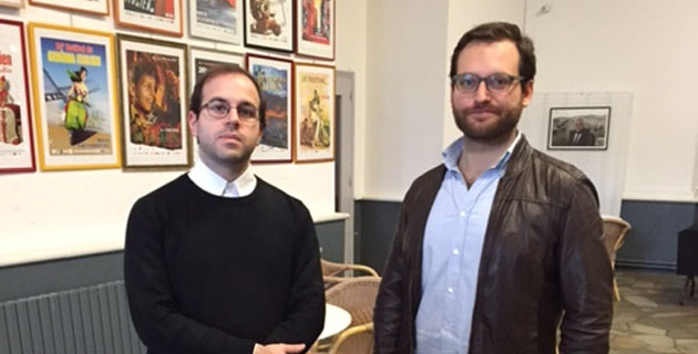 Luigi Palombi et le réalisateur Davide Sibaldi