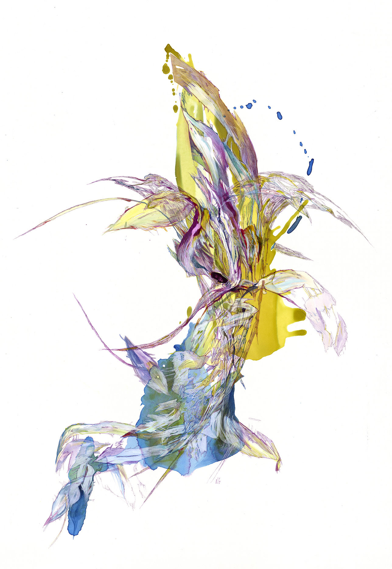 Une des oeuvres exposées par Nicole Guidi