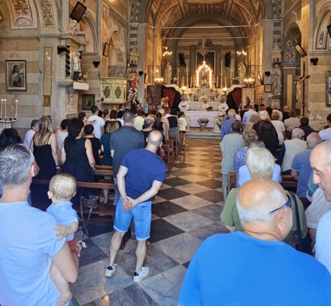 A Sisco, au hameau de Sant'Antone une messe a été célébrée par le Père Magdeleine.