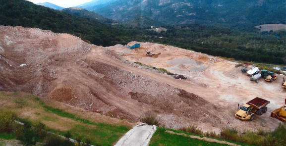 L'emplacement destiné au deuxième casier au mois d'Octobre dernier