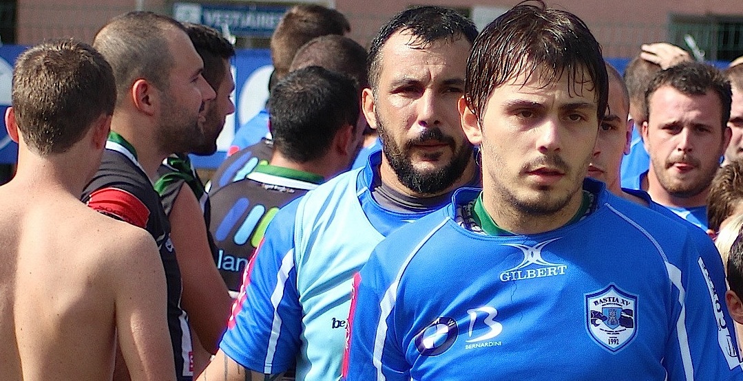"Mika" Leduc avec Jean-Mathieu Pierantoni au second plan : Les cadres de Bastia XV