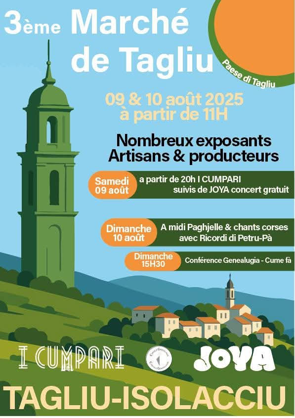 Artisanat, musique et mémoire : Tagliu célèbre son 3e marché les 9 et 10 août