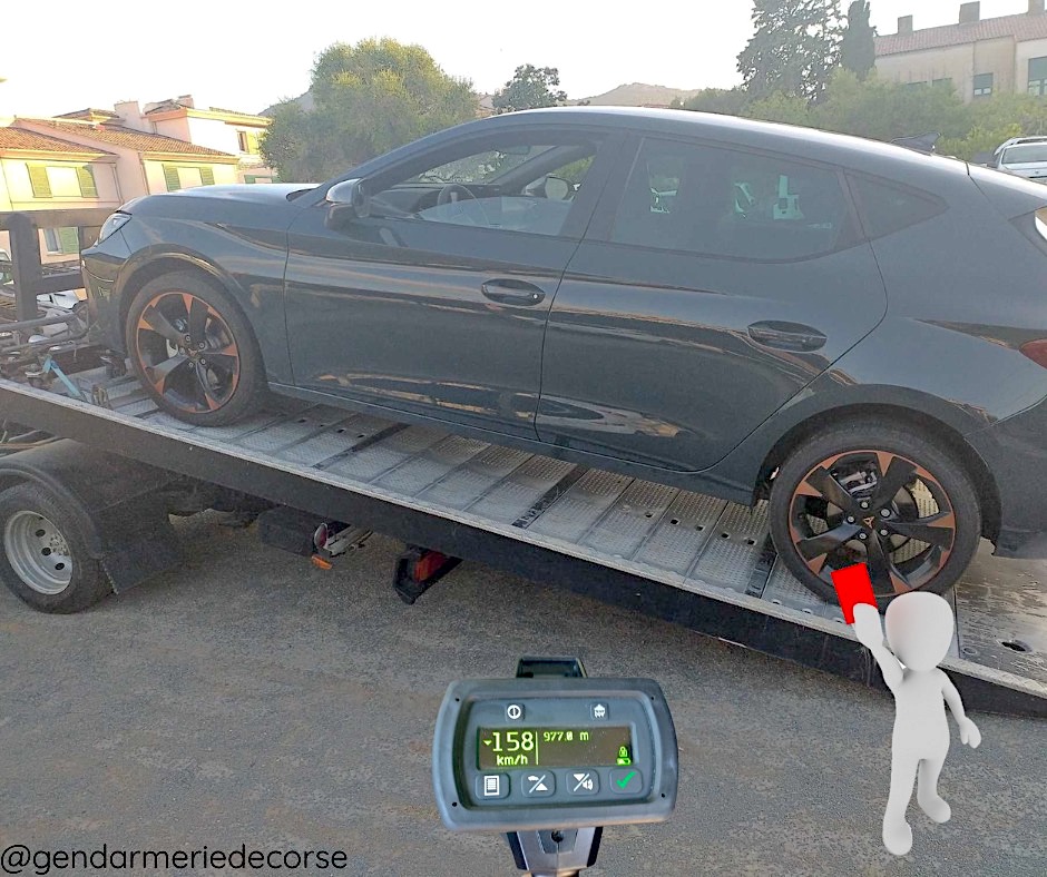 Palasca : intercepté à 158 km/h sur la RT 30 