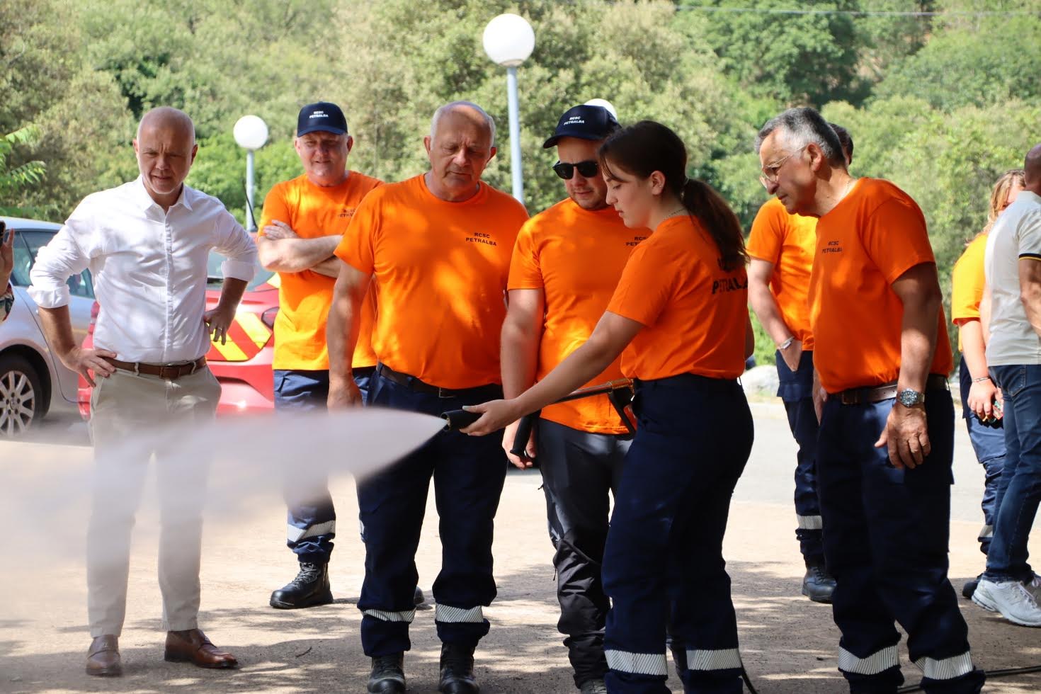 La réserve communale de Pietralba lors de la réception du véhicule en juin dernier