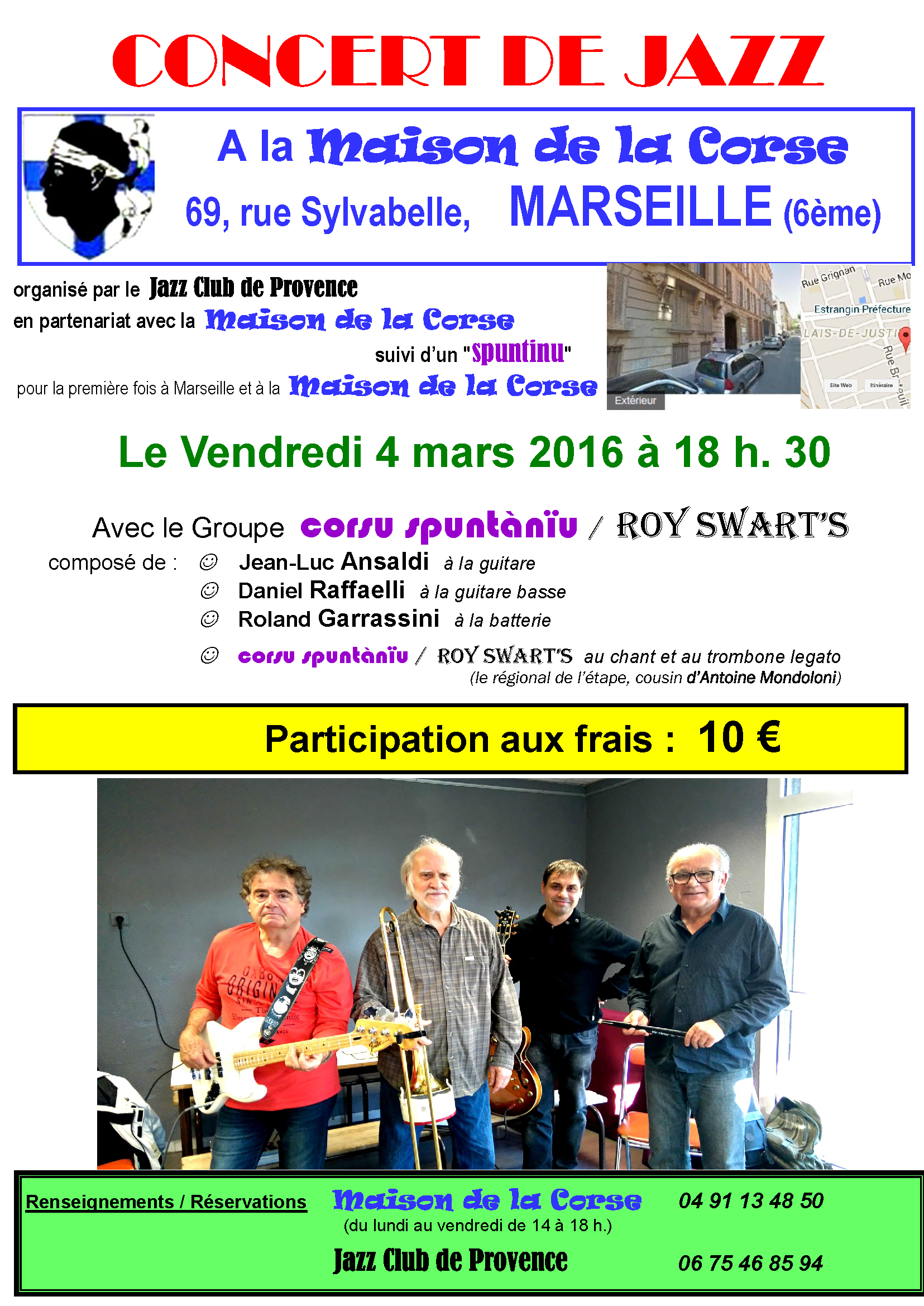 Marseille : Deux événements à la Maison de la Corse