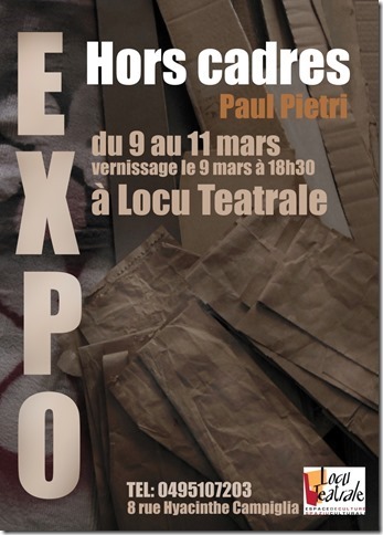 Exposition « Hors cadres », de l’artiste peintre Paul Pietri