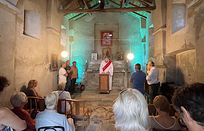 La messe a été célébrée par le diacre Gérard Cesari.