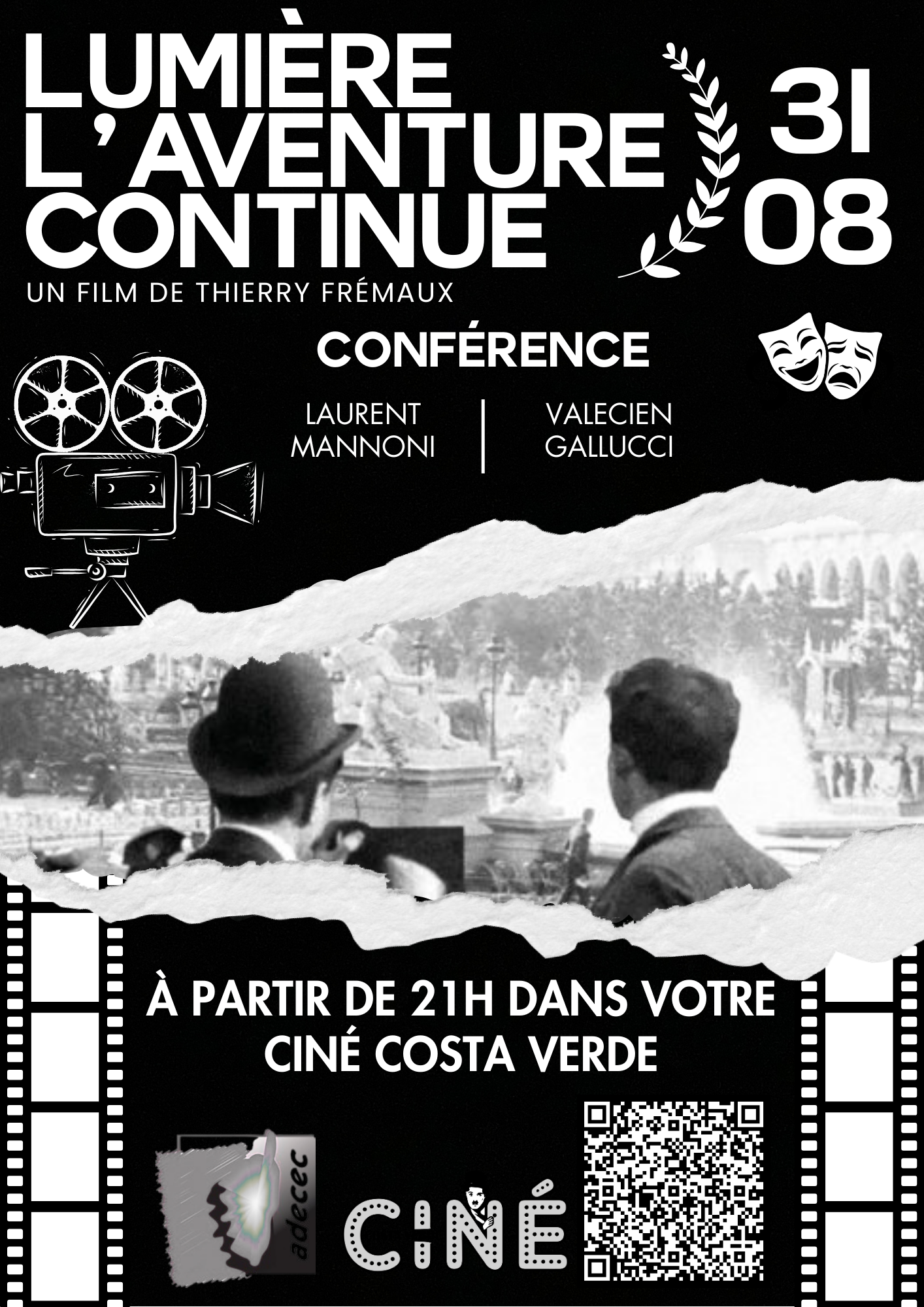 Soirée évènement au Cinéma de Costa Verde 'Lumière l'aventure continue" - Dimanche