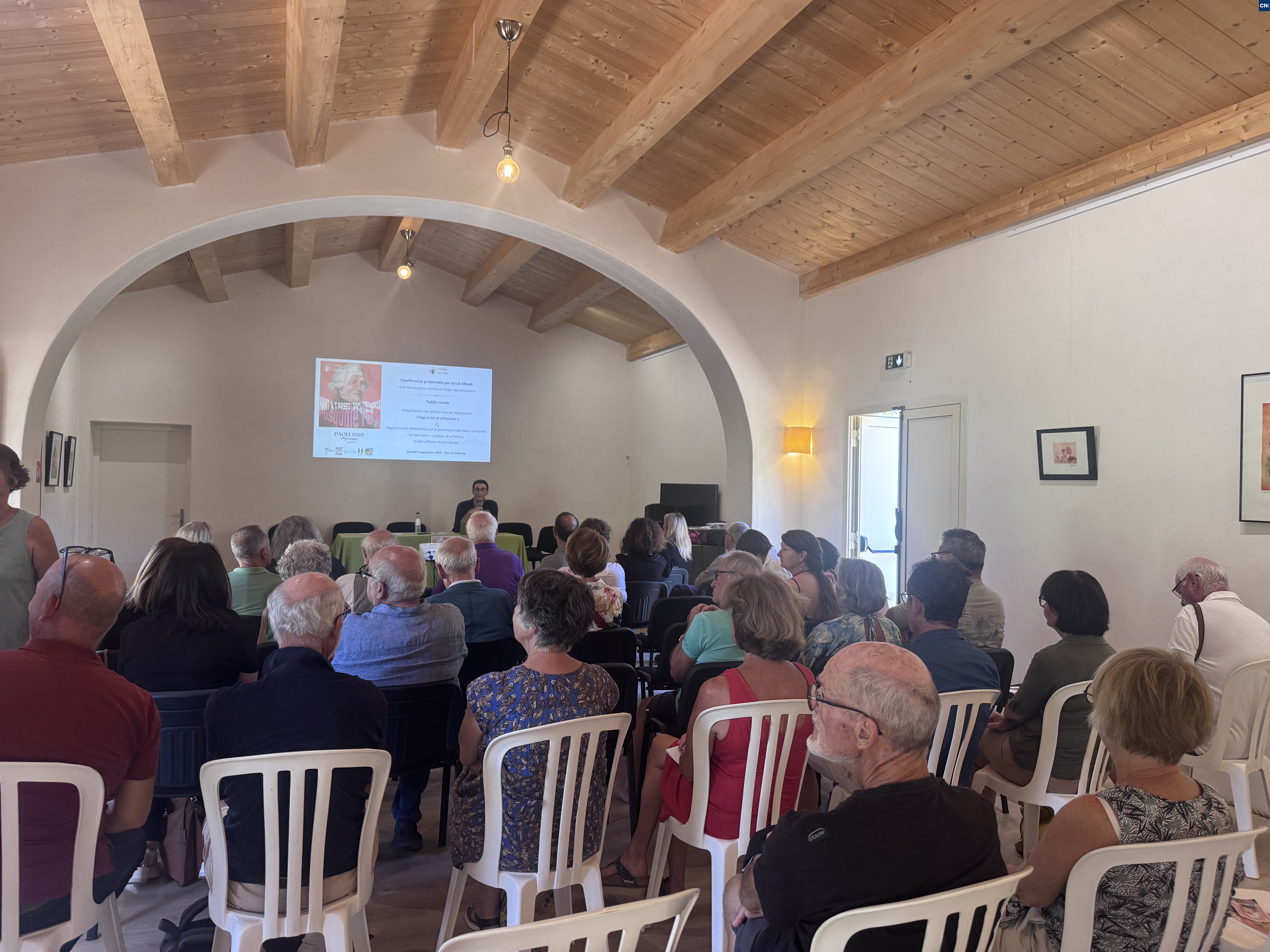Une conférence s'est déroulée au parc de Saleccia autour de la figure de Pasuale Paoli ( Photo Maria Serena Volpei-Aliotti)