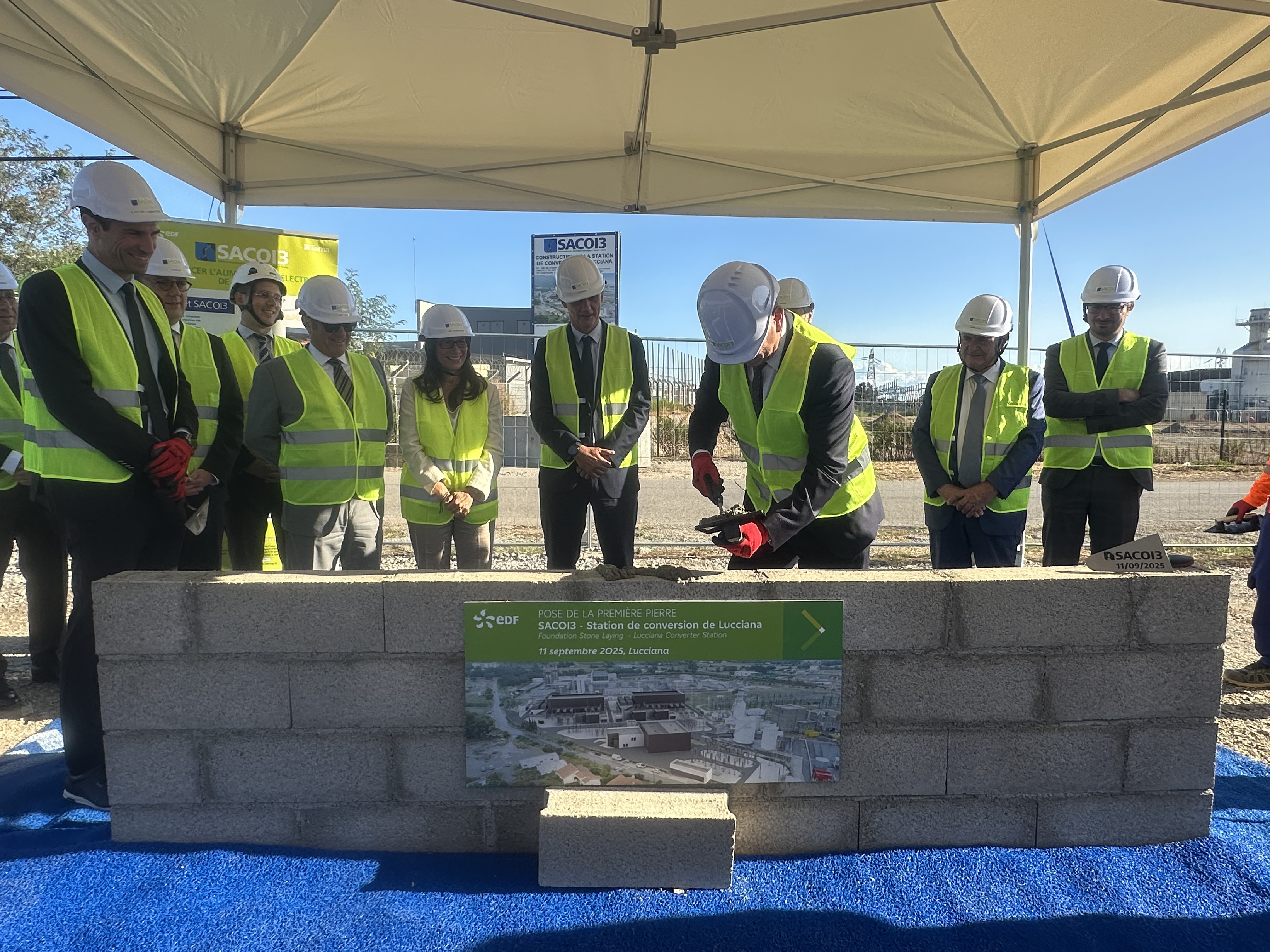 La première pierre du projet SACOI 3 a été posée ce jeudi