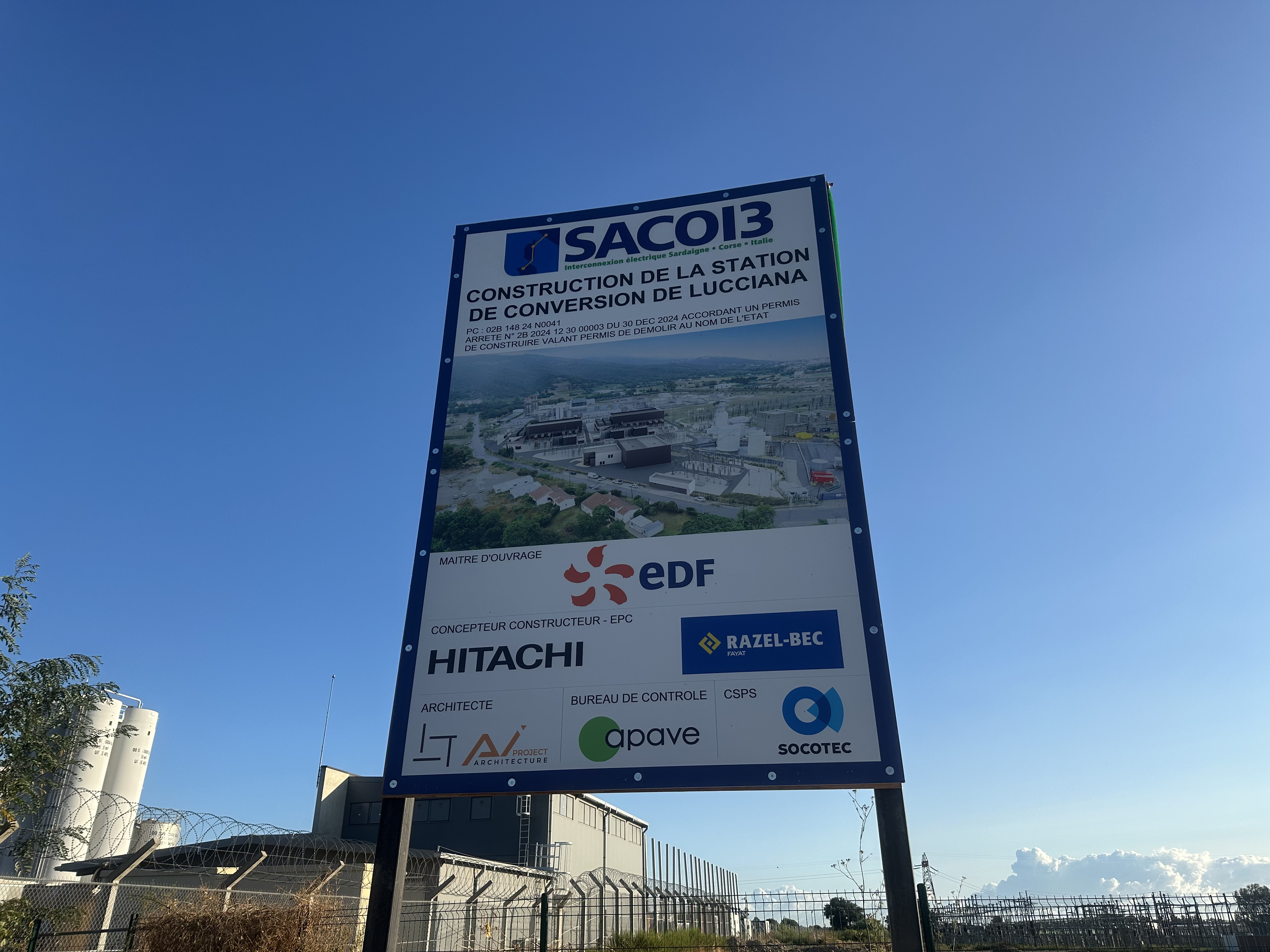 Lucciana : la pose de la première pierre de SACOI 3 lance un chantier stratégique pour l’énergie corse