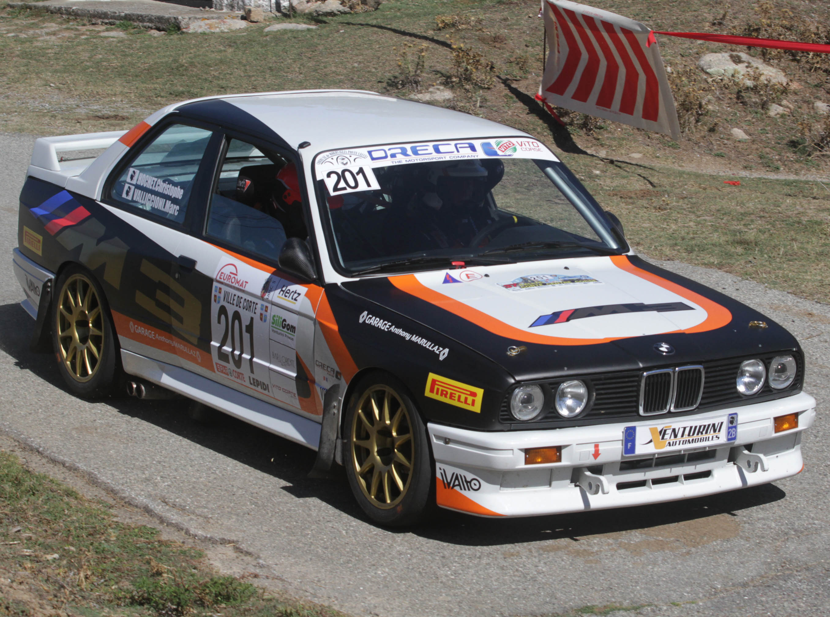 Albertini Hochet Compétition en action lors d'un rallye