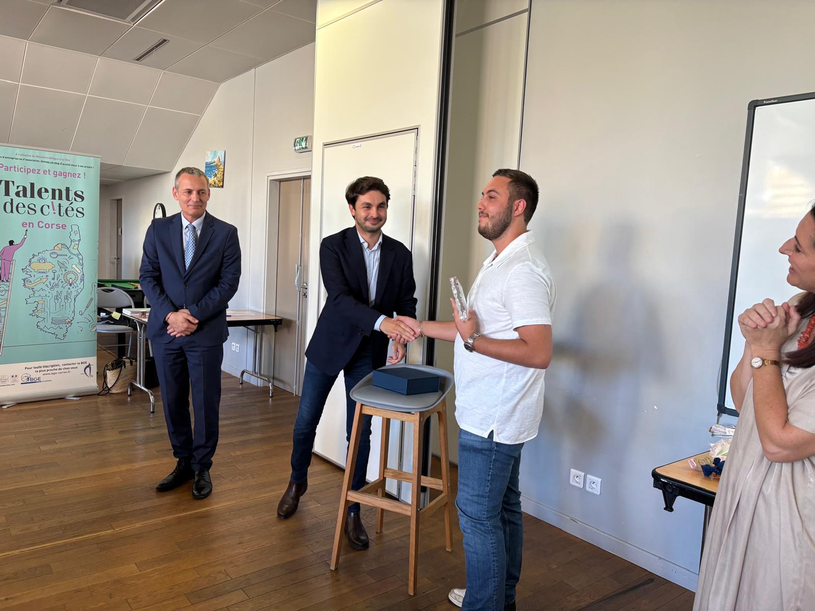 Remise des Prix Talents des Cités à Ajaccio : célébration de l'Entrepreneuriat dans les Quartiers Prioritaires