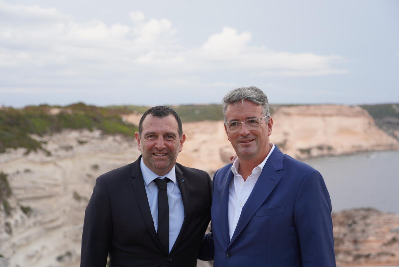 Jean-Charles Orsucci, maire de Bonifacio, succède Yannick Moreau, à la tête de l'ANEL (Association des élus du littoral) - Photo Mairie de Bonifacio