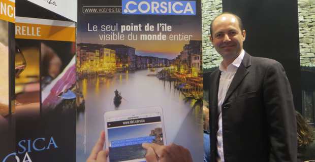 Bertrand Louveau, président de la société Khanopee, sur le stand de la CTC au dernier salon de l'agriculture à Paris.