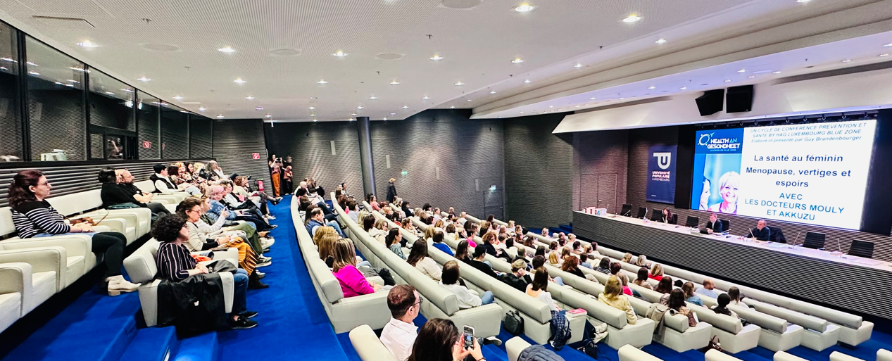 La conférence « Ménopause et Andropause, vertige et désespoir » organisée par HAG a déjà connu un grand succès au Luxembourg (Photo : HAG)