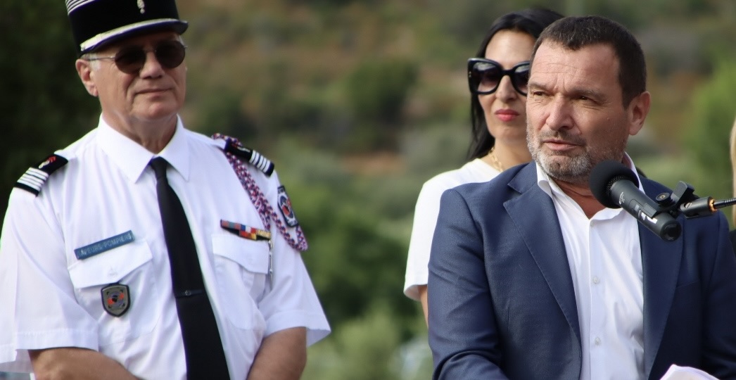 Hyacinthe Vanni, président du Service de Secours et d'Incendie du Cismonte, élu à la présidence du nouvel Etablissement public d’Incendie et de Secours de Corse (EPISC). Photo SIS 2B.