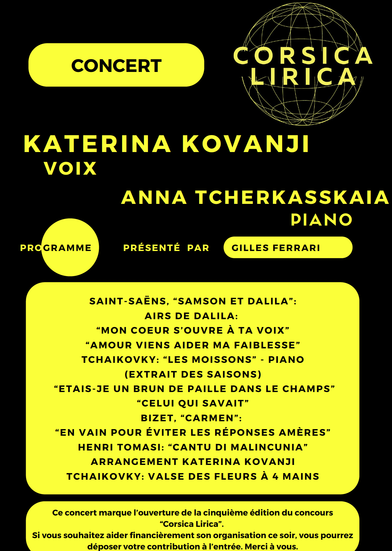 Corsica Lirica - L’art lyrique de nouveau à l’honneur à Ghisonaccia