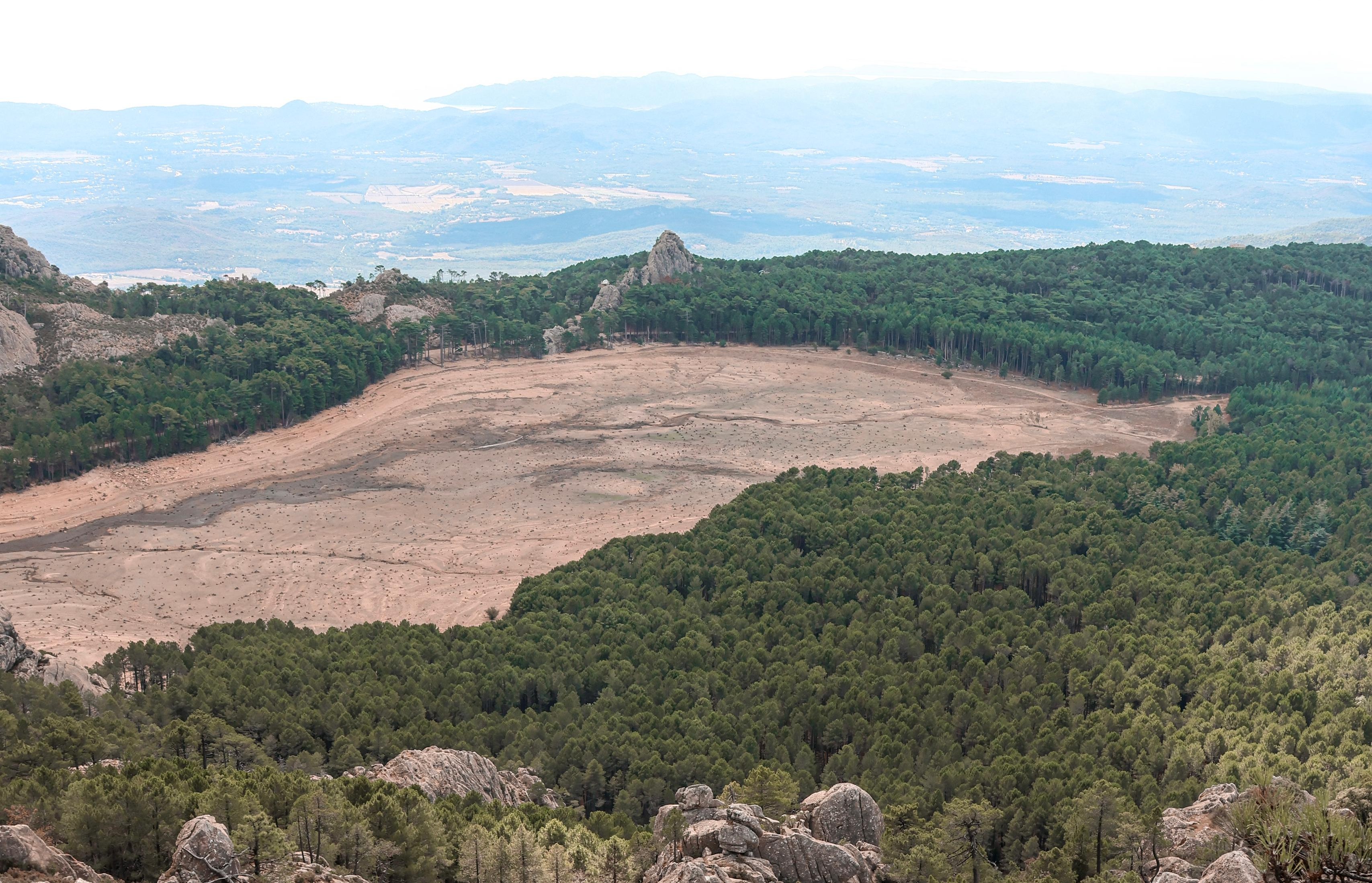 Vue du barrage de l'Ospedale, de l'autre côté.