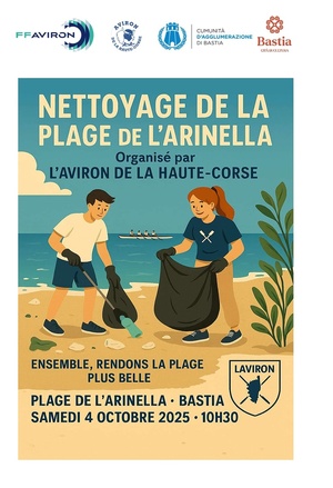 Bastia : Opération de nettoyage de la plage de l’Arinella