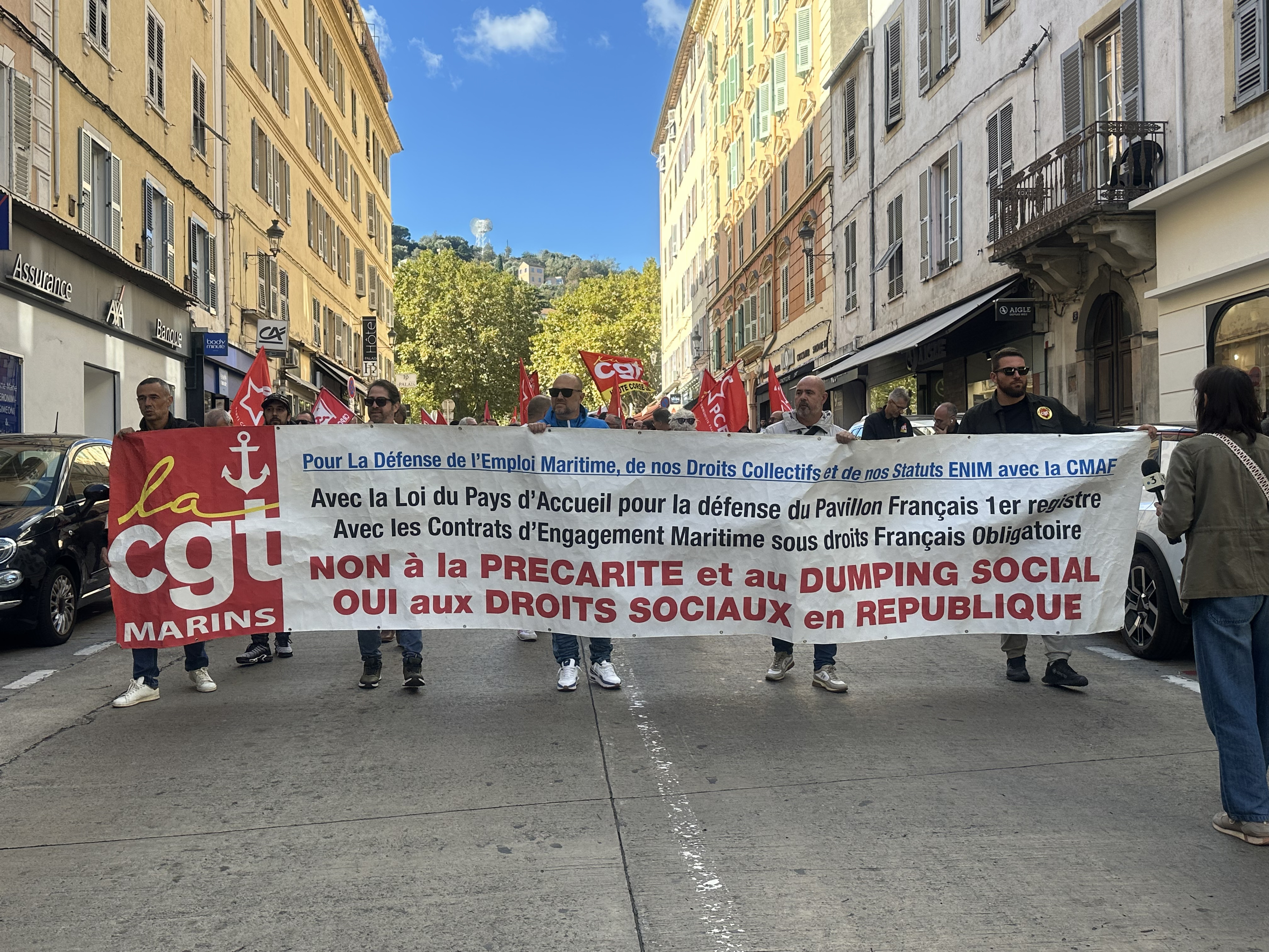 Nouvelle mobilisation syndicale à Bastia contre le projet de budget du gouvernement