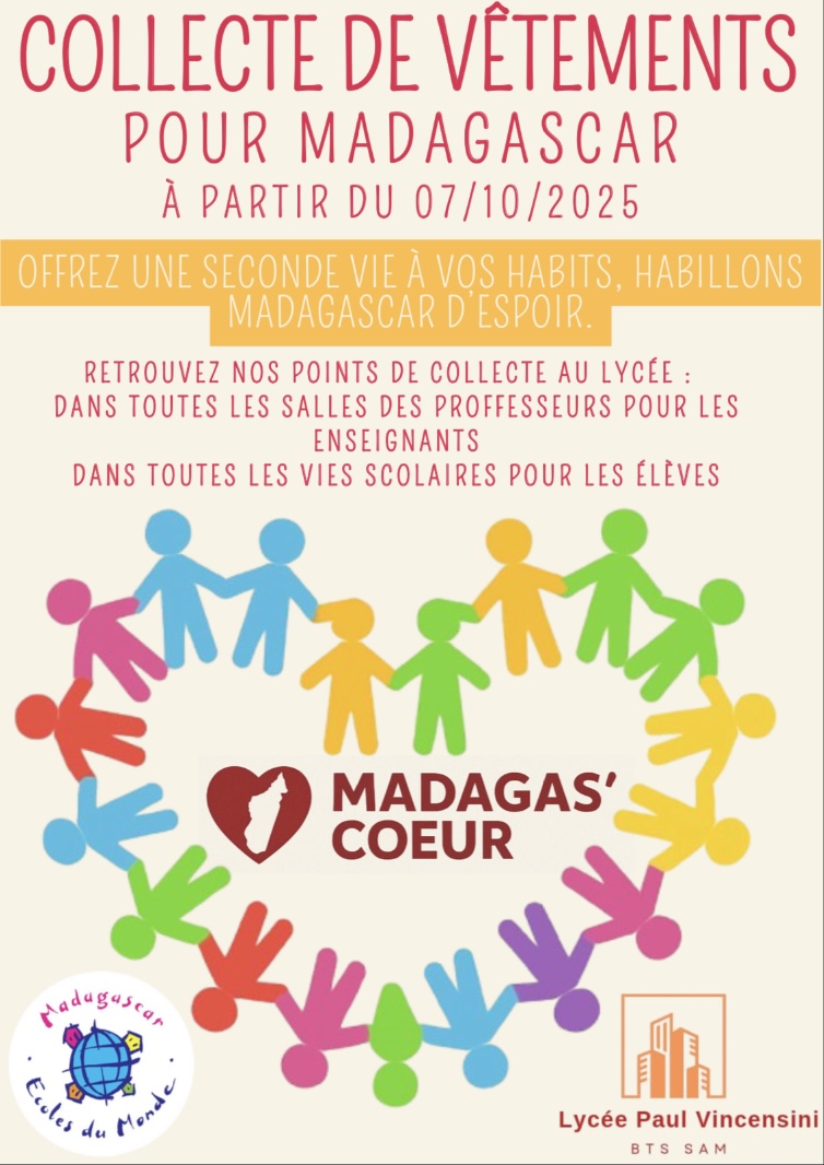 Bastia : les étudiants du lycée Paul-Vincensini se mobilisent pour pour les enfants malgaches